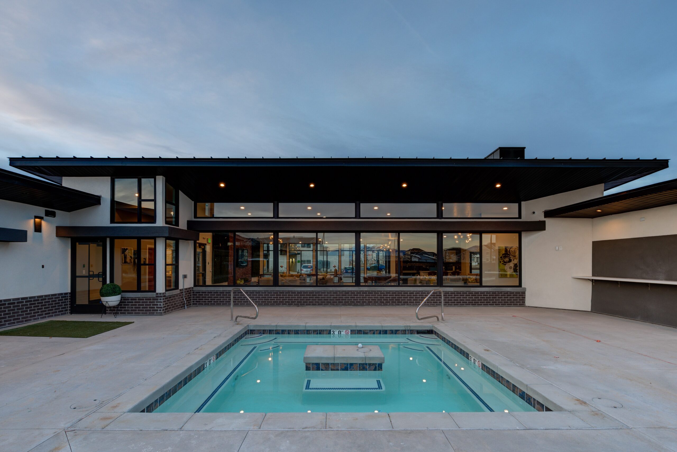 The Vine Apartments Exterior with Wasatch Mountains